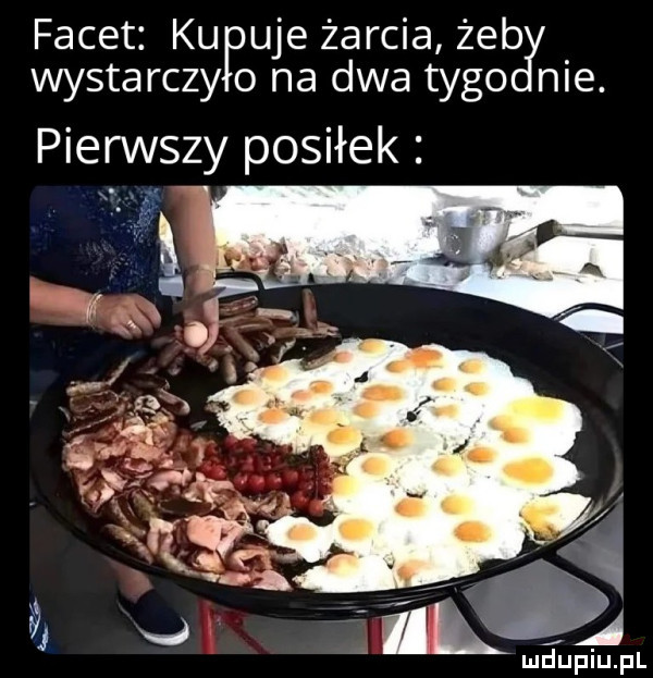 facet ku uje żarcia żab wystarczy o na dwa tego nie. pierwszy posiłek