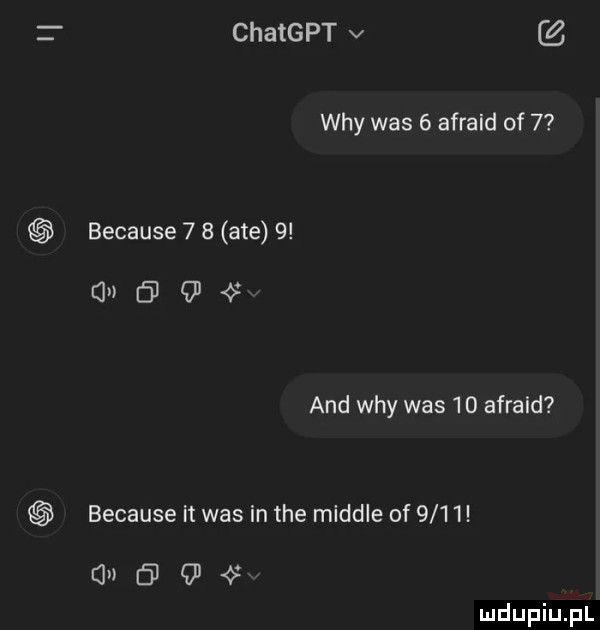 chatgpt v wdy was   afraid of   because     ate   g    and wdy was    afraid because it was in tee miodle of       k   o g