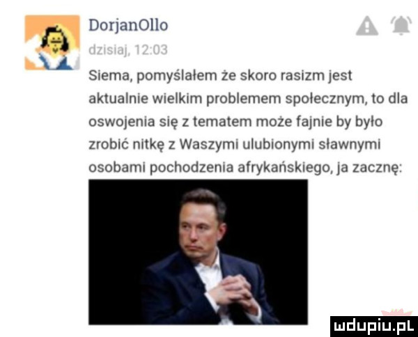 donanollo siema pomyslalem ze skoro raswzrn jest aktualne wlełkwm problemem spole cznym to dla osw  en a się z tematem moze falnle by było zroblc mike z waszymi ulubionymi s awnyml osobami pochodzema afrykansklego a zacznę