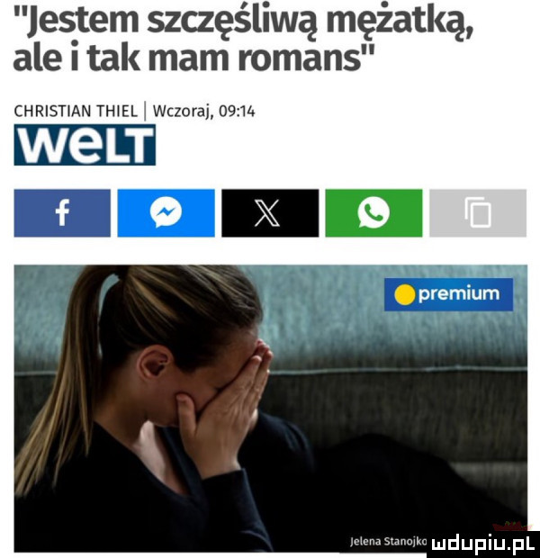 es tam szczęśliwą mężatką ale tak mam romans christian th el wczoraj   m. we lt n. premium noel u lu liu il