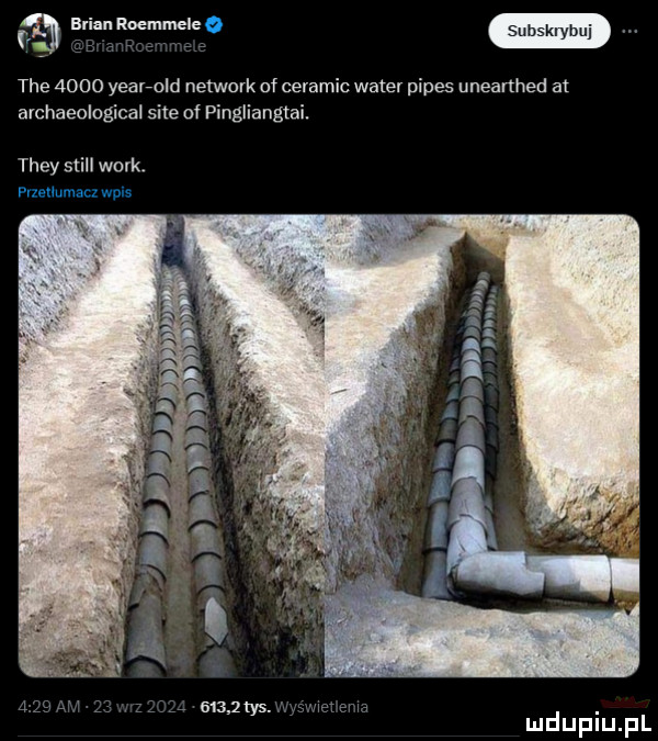 br n roemmele o tee      yearrold network of ceramic wader pipes unearthed at archaeological site of pingliangtai. they stall werk pizeiiumacz wpis ie ma