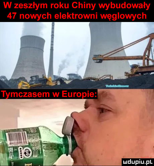 w zeszłym roku chiny wybudowały    nowych elektrowni węglowych