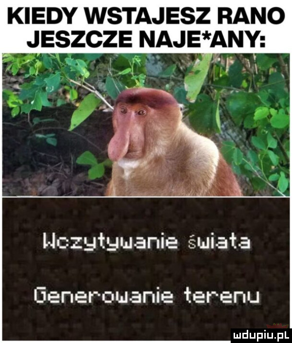 kiedy wstajesz rano jeszcze naje any uczyłam anie świata generowanie terenu