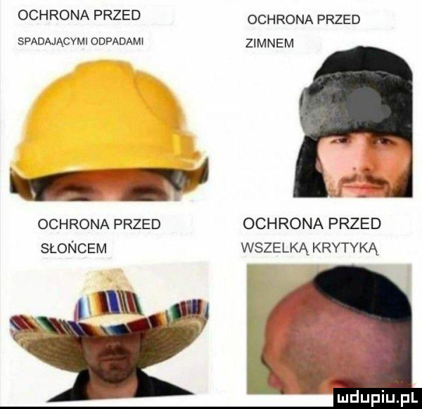 ochrona przed ochrona przed spadającymi odpadam z mnem ochrona przed ochrona przed słońcem wszelką krytyką ni