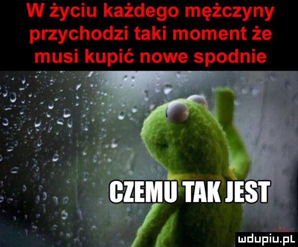 w życiu każdego mężczyny przychodzi taki moment że musi kupić nowe spodnie gzemii tak ihs i ludupiu. pl