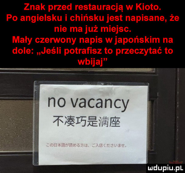 no vacancy ęęęmę mdupiupl
