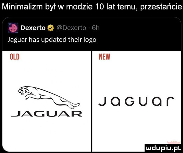 minimalizm byiw modzie    lat temu przestańcie dexerto o i jaguar has updated their logo jocuor