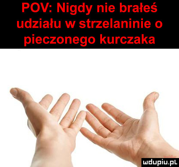 pcv nigdy nie brałeś udziału w strzelaninie o pieczonego kurczaka