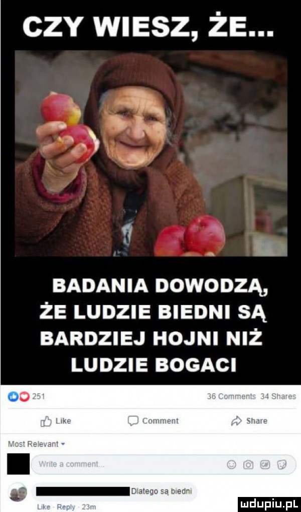 ctv wussz że. badania dowodzą że ludzie biedni są bardziej hojni niż ludzie bogaci