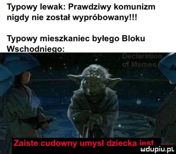 typowy lewak prawdziwy komunizm nigdy nie został wypróbowany typowy mieszkaniec byłego bloku wschodnie o