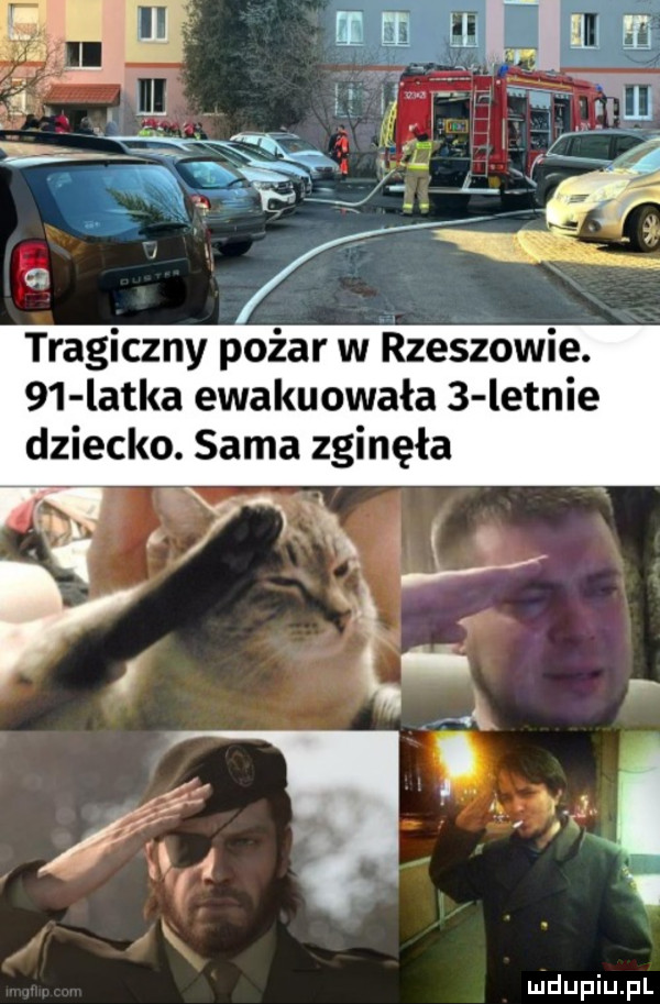 tragiczny pożar w rszezowie.    latka ewakuowała   letnie dziecko. sama zginęła