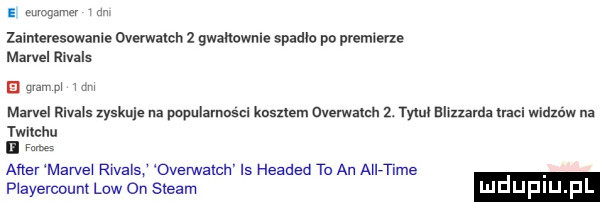 m ragarmv m zamuvesowanie overwaxch   gwmwme spadla po premierze marcel rivzls el w m marcel rwaws zyskuje na papulzmnsci kosztem dverwalch  . mm eduarda lracl wldznw na twllchu m  acer marce rwals ovelwalch is headed to an aiiftime mayem m low on steam ludup p