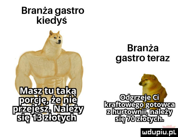 branża gastro kiedyś branża gastro teraz i ma z tinta lgq ludu iu. l