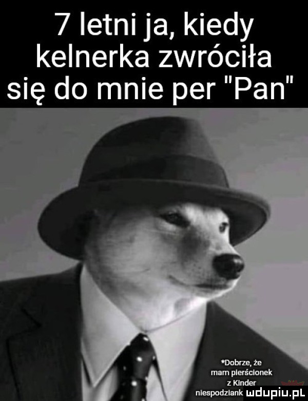 letni ja kiedy kelnerka zwróciła się do mnie per pan mam z mam pierśclnnek z kondel nlnpndzl rk mduplu pl