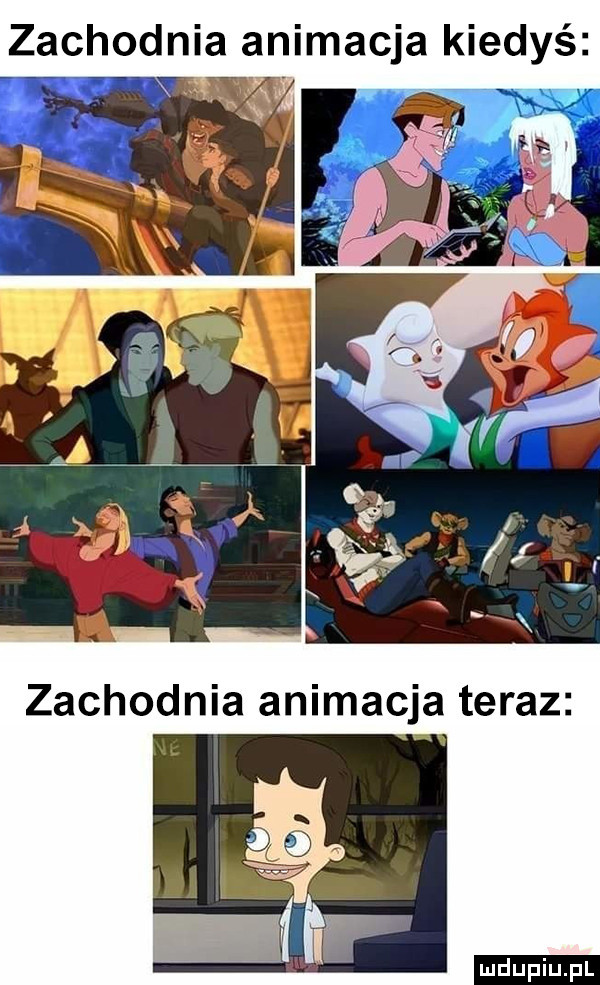 zachodnia animacja kiedyś