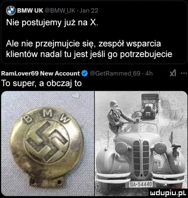 amwuk amum m   nie postujemy już na x. ale nie przejmujcie się zespół wsparcia klientów nadal tu jestjeśli go potrzebujecie rammverﬁs newaccountq mar to super a obczaj to