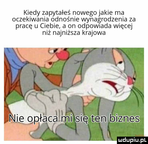 kiedy zapytałeś nowegojakie ma oczekiwania odnośnie wynagrodzenia za pracę u ciebie a on odew ada więcej niż najniższa krajowa