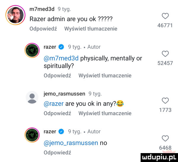 m med d   tag racer admin are y-u ok odpowiedź was wietltlumaczenie racer o   tag autor m reed d physically mentalny or       spiritualsy       odewiedz was wielluumaczenie. jamo rasmussen glyg racer are y-u ok in any.      odpowiedź wyświetltlumaczenie razuro qtyg autor o jemojasmussen no      odpowiedź