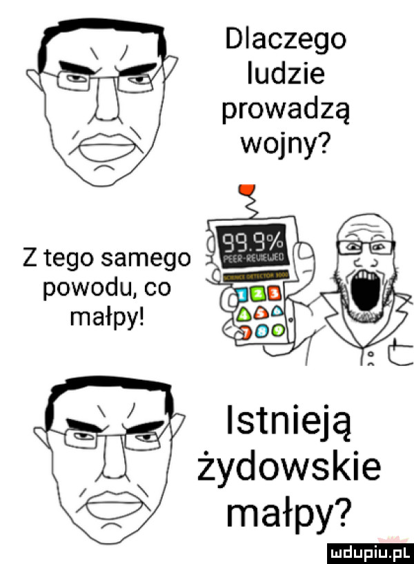 dlaczego ludzie prowadzą wojny z tego samego powodu. co małpy istnieją żydowskie małpy