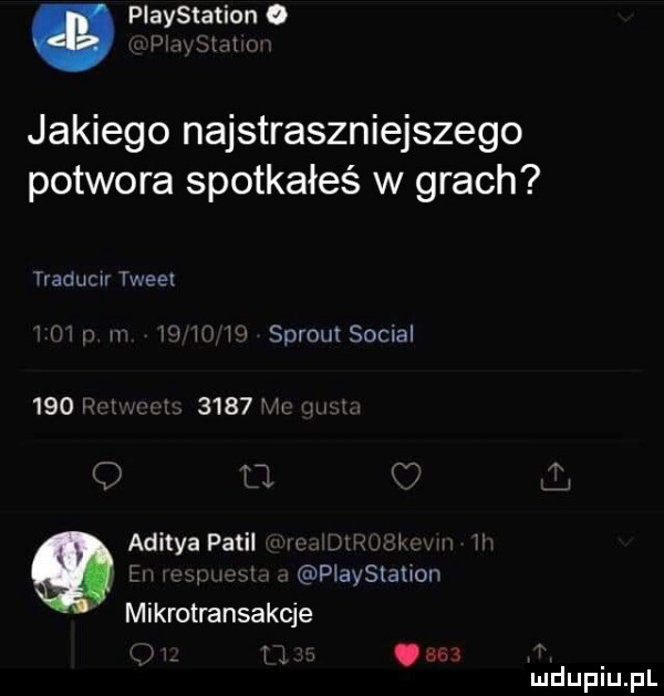 a playstation   l jakiego najstraszniejszego potwora spotkałeś w grach tladuclr wiek w w sprout socjal      i      w adityapatii l w ptayslauon mikrotransakcje r. nm