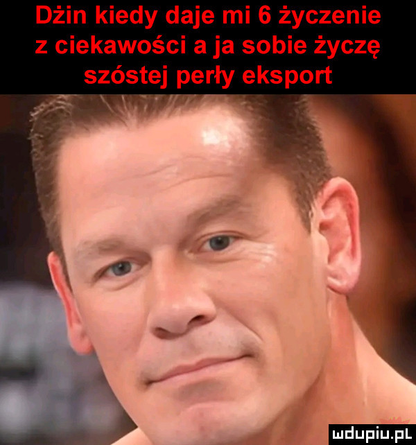 dżin kiedy daje mi   życzenie z ciekawości a ja sobie życzę szóstej perły eksport i ludu iu. l