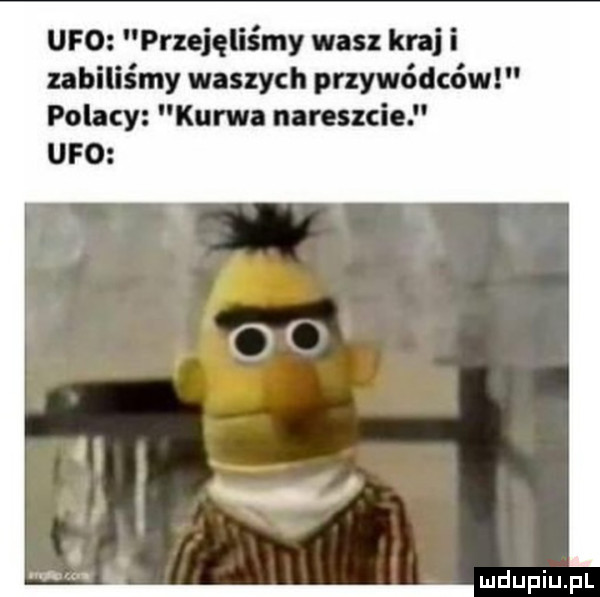 ufo przejęliśmy wasz kraj i zabiliśmy waszych przywódców polacy kurwn nareszcie ufo