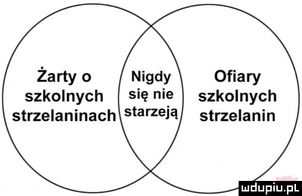 żarty   nigdy ofiary szkolnych się nie szkolnych strzelaninach starzeją strzelanin