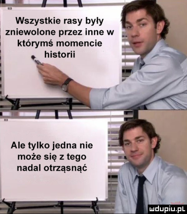 i l l i lw wszystkie rasy były i zniewolone przez inne w i którymś momencie historii ale tylko jedna nie może się złego nadal otrząsnąć