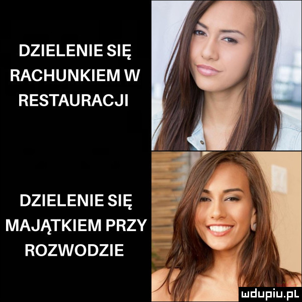 dzielenie się rachunkiem w restauracji dzielenie się majątkiem przy rozwodzie