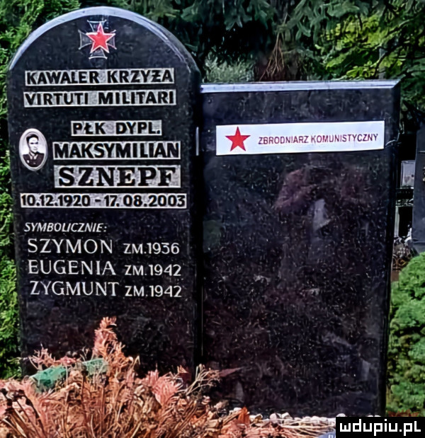 virtuti militari maksymilian m             .   .      smaoucsz szymon zm.      if.   eugenia zm.      ź zygmunt zm