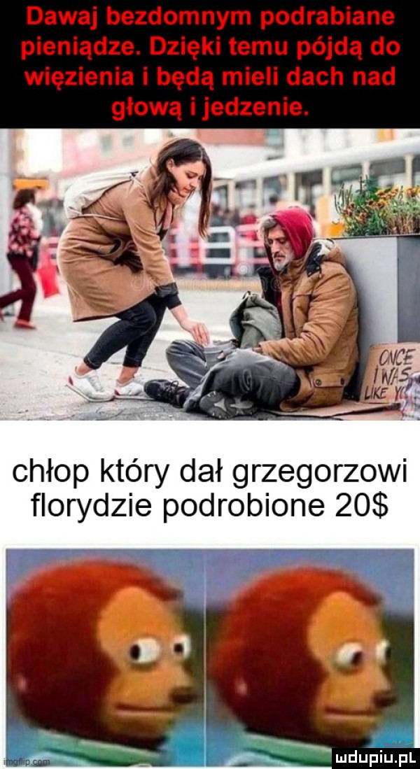 chłop który dał grzegorzowi florydzie podrobione