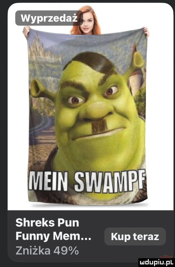 shreks pun finny mem. kup teraz zniżka