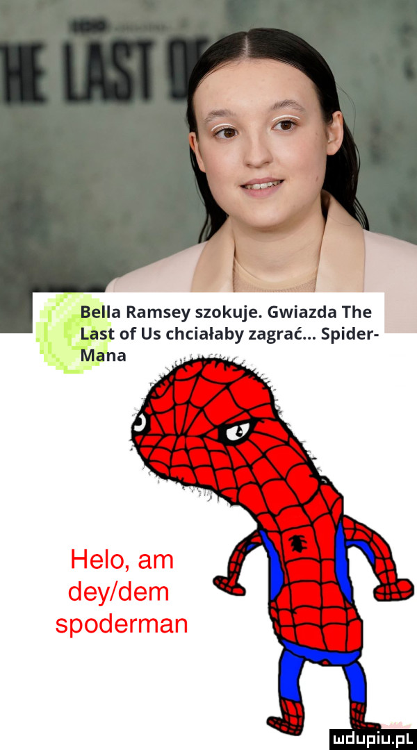 bella ramsay szokuje. gwiazda tee list of us chciałaby zagrać. spider mana