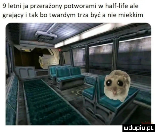 letni ja przerażony potworami w half lice ale grający i tak bo twardym trza być a nie miekkim