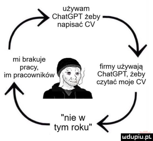 używam chatgpt żeby napisać cv r mi brakuje pracy ﬁrmy używają im pracowników chatgpt żeby. abakankami czytać moje cv nie w j tym roku
