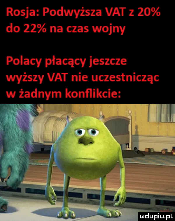 rosja podwyższa vat z    do    na czas wojny polacy płacący jeszcze wyższy vat nie uczestnicząc w żadnym konflikcie mdupiuijal