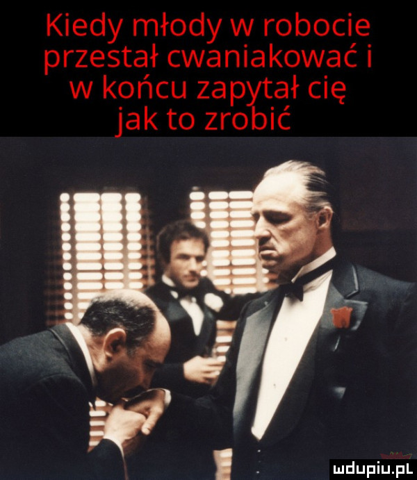kiedy młody w robocie przestał cwaniakować i w końcu zapytał cię jak to zrobić