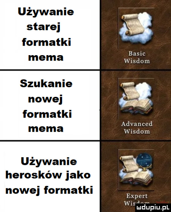 używanie starej formatki mema szukanie nowej formatki mema używanie heroików jako nowej formatki