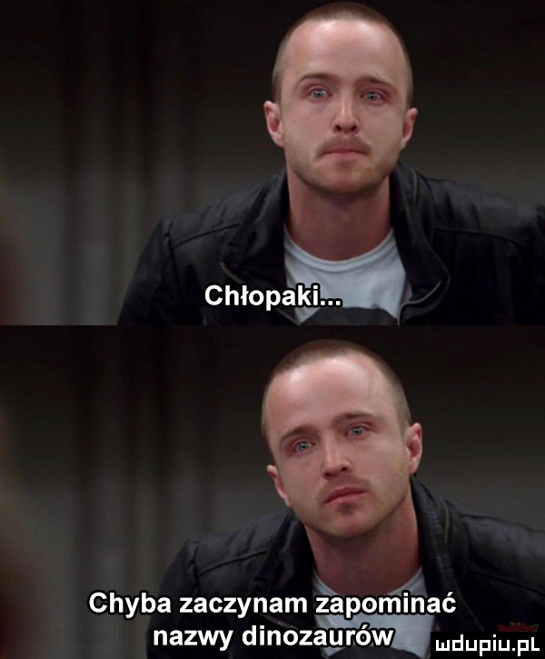 chłopa s a. chyba zaczynam zapomlnac nazwy dinozaurów mam pl