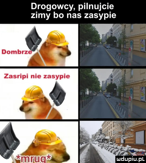 drogowcy pilnujcie zimy bo nas zasypie n vm tą      mduplu pl