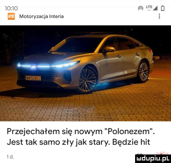 motoryzacja interia przejechałem się nowym polonezem. jest tak samo zły jak stary. będzie hit indupiupl