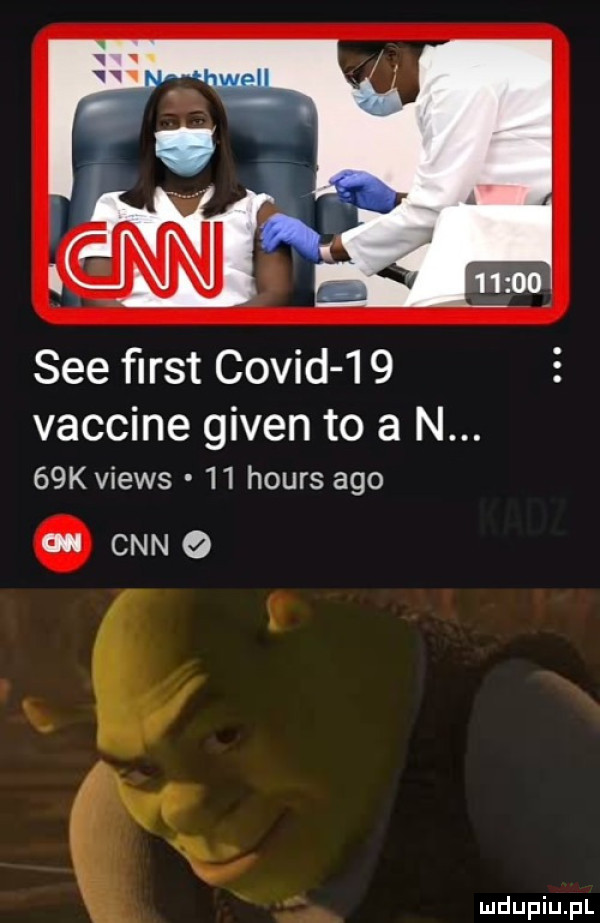 sie ﬁrst covid    vaccine given to a n.   k views    hours ago ou ceno