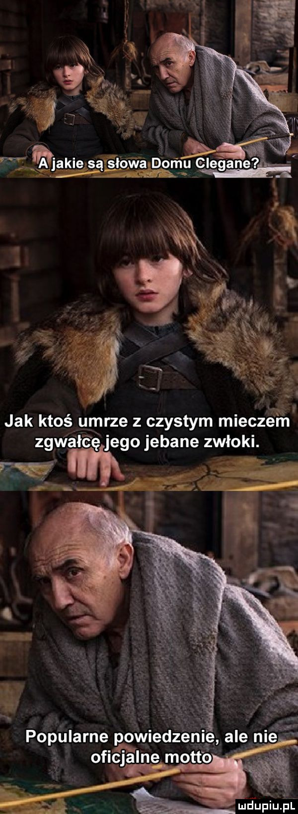 a jak ktoś umrze z czystym mieczem