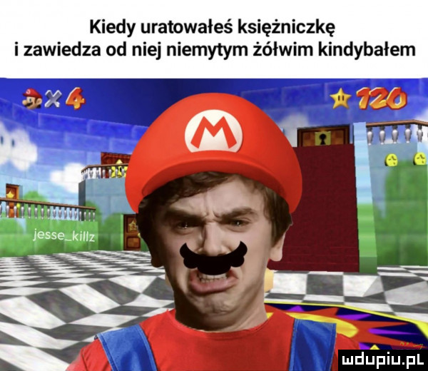 kiedy uratowałeś księżniczkę i zawierza od niej niemytym żółwim kindybalem luduapiupl