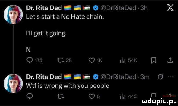 let s start a no hate choin. dr. ritaded h o drthaded bh x i ll get it going. n o na       k ml sak e   dr. rita ddd. abakankami o drritaded  m   wtf is wrong with y-u people  . i l o ll nia   mduplu pl