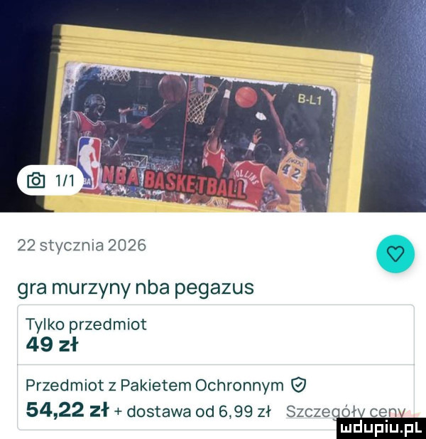 stycznia     . gra murzyny nba pegasus tylko przedmiot    zł przedmiot z pakietem ochronnym       zł dostawa od      zł szczeąółś ceni