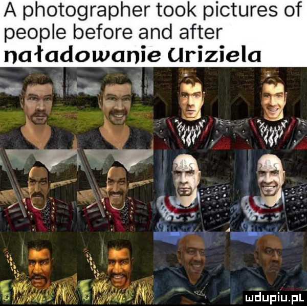 a photographer tłok pictures of people before and after naładowanie jriziela