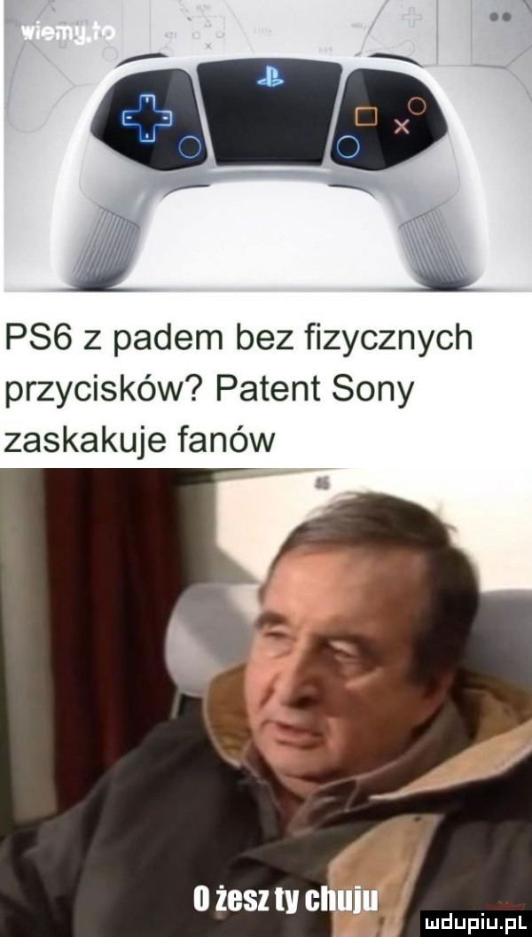 f f ps    padem bez fizycznych przycisków patent sony zaskakuje fanów l   żbsz w giiiiili