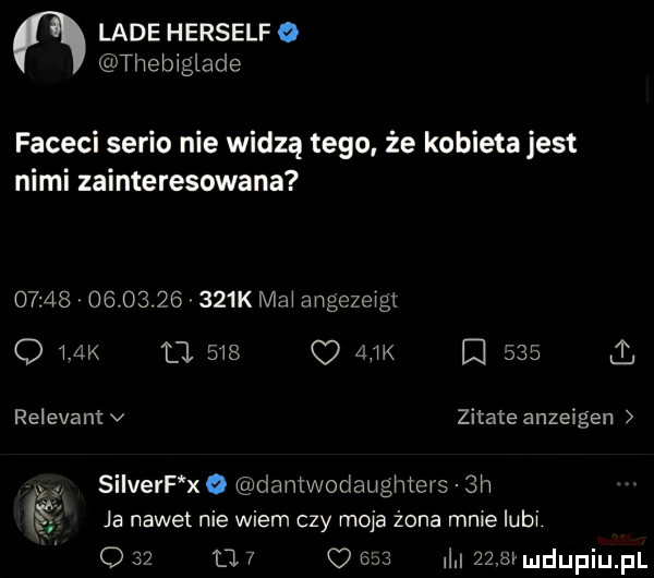 lade herself o thebiglade faceci serio nie widzą tego. że kobieta jest nimi zainteresowana                   k ma aﬂgezewgt q mx l      q mk i     relevantv zitate anzeigen w silverf xo dantwodaughters sh ś ja nawet nie wiem czy moja żona mme lub o    tj.   esa i zzavudupiupl