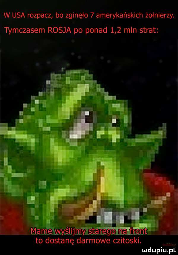 w usa rozpacz do zginało   ameryk hmmm tymczasem rosja pc ponad     mln strat